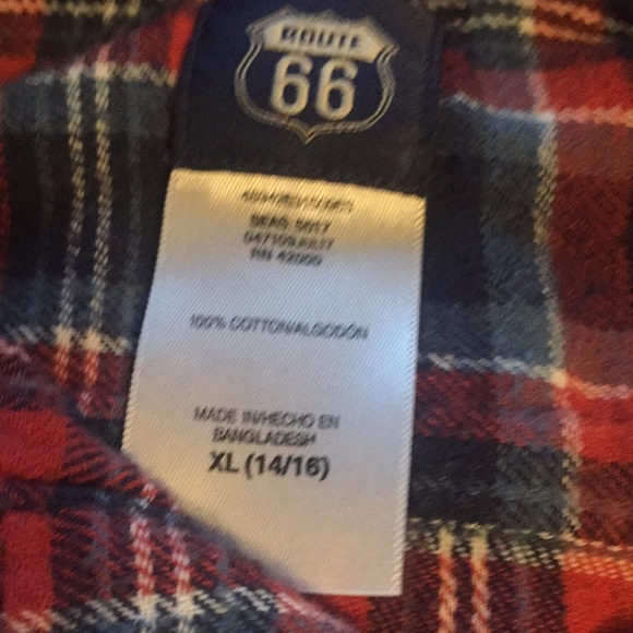 Route 66 Flannel Shirt - Picture 2 of 3